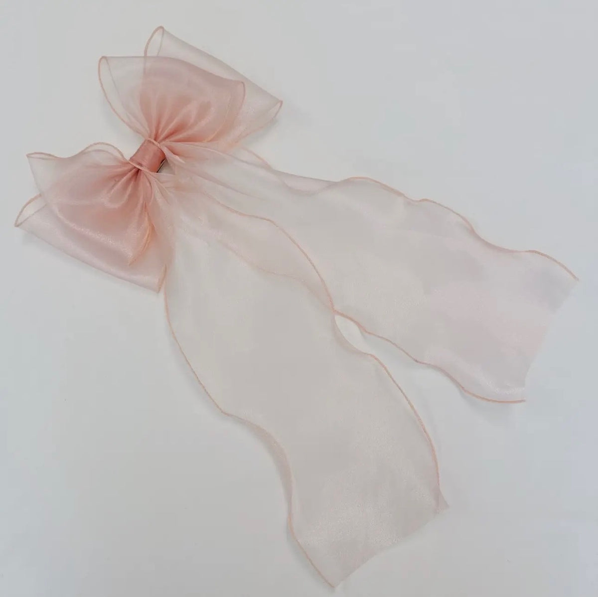 Sheer Silky Statement Hair Bow Clip - * 3 colors *