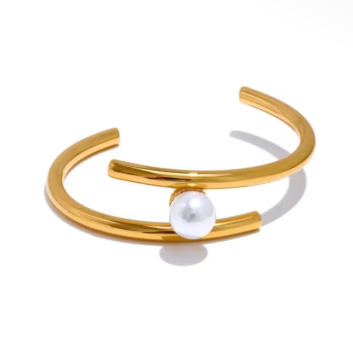 Talia Pearl Open Cuff Bracelet - * 2 Colors *