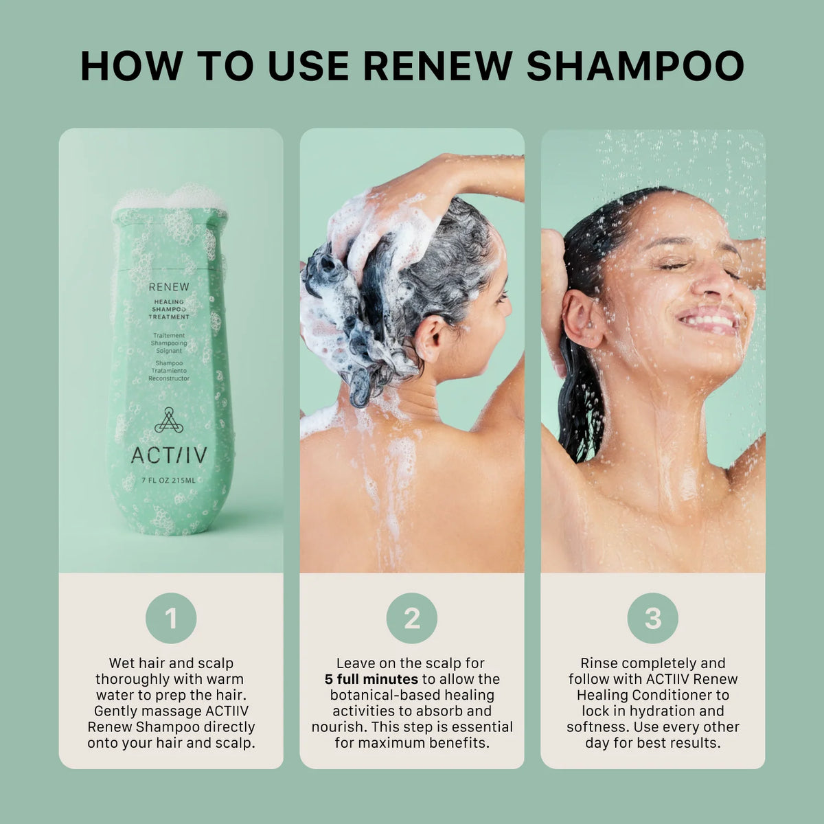 ACT IIV Renew Healing Cleansing Shampoo Treatment