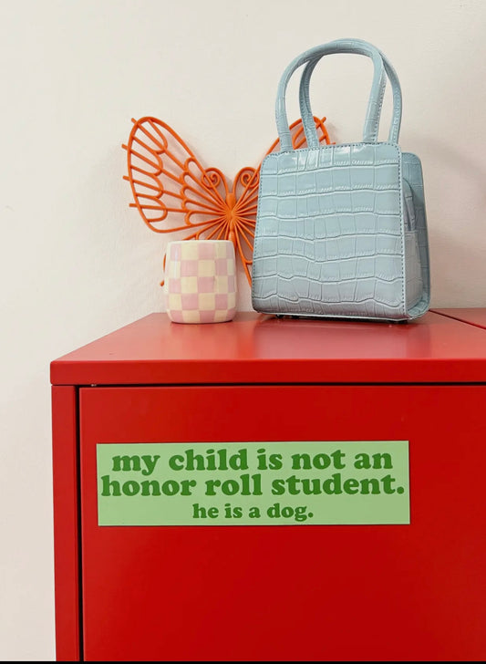 Honor Roll Magnet Dog - Green