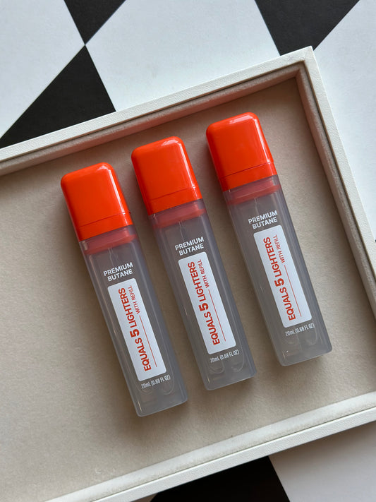 Premium Butane with Four Replacement Flints