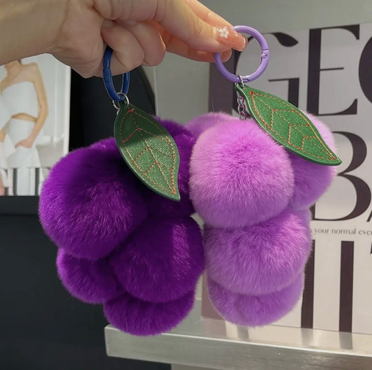 Plush Grape Keychain - * 2 Colors *