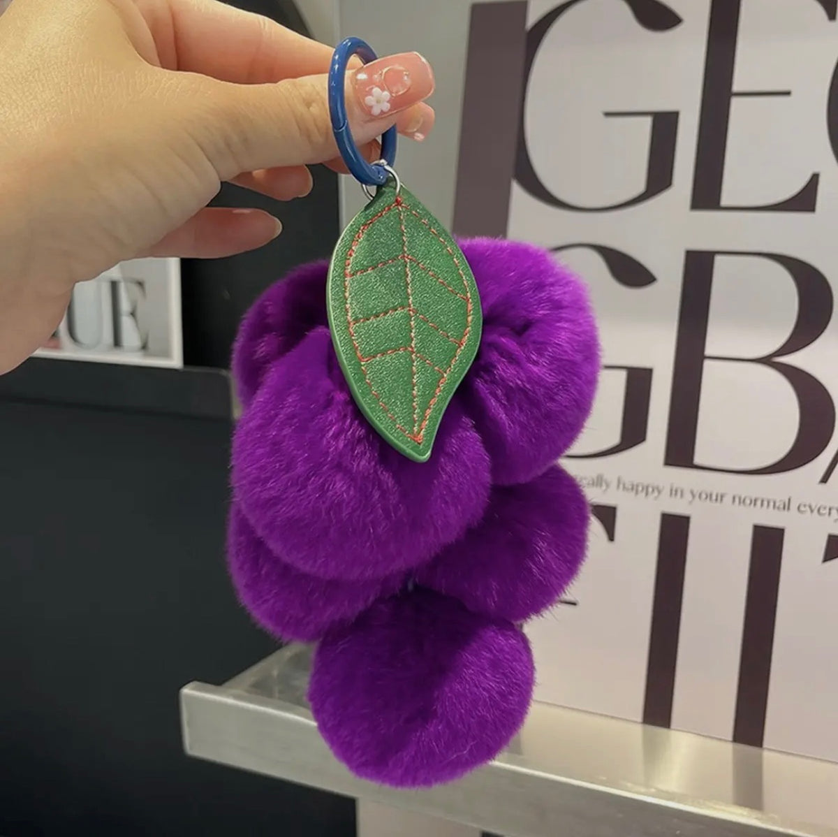Plush Grape Keychain - * 2 Colors *