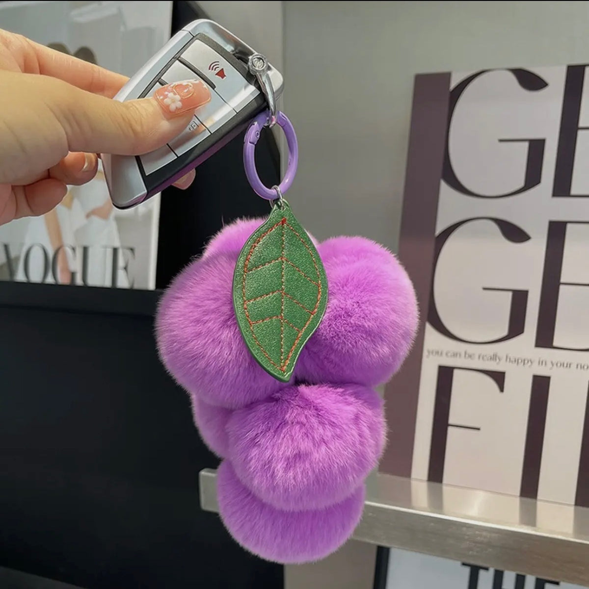 Plush Grape Keychain - * 2 Colors *