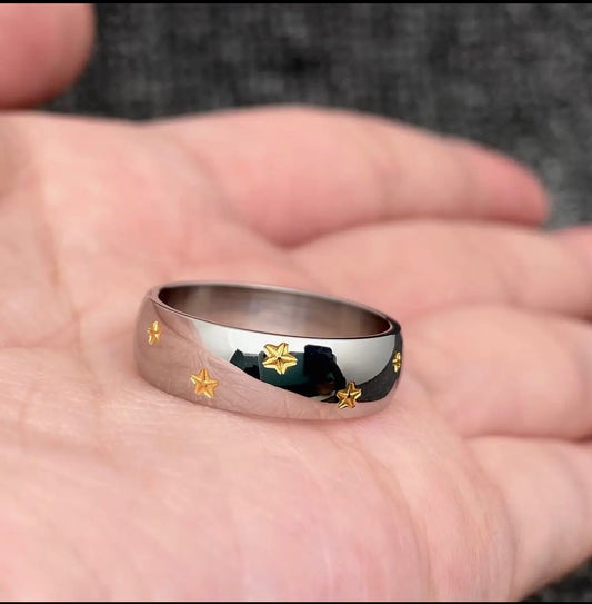 Starry Night Two Tone Ring