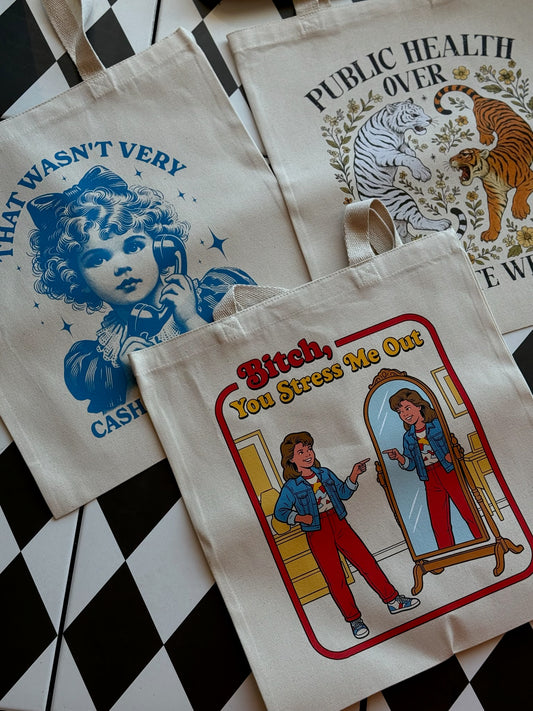 Graphic Tote Bags- * Multiple Options *