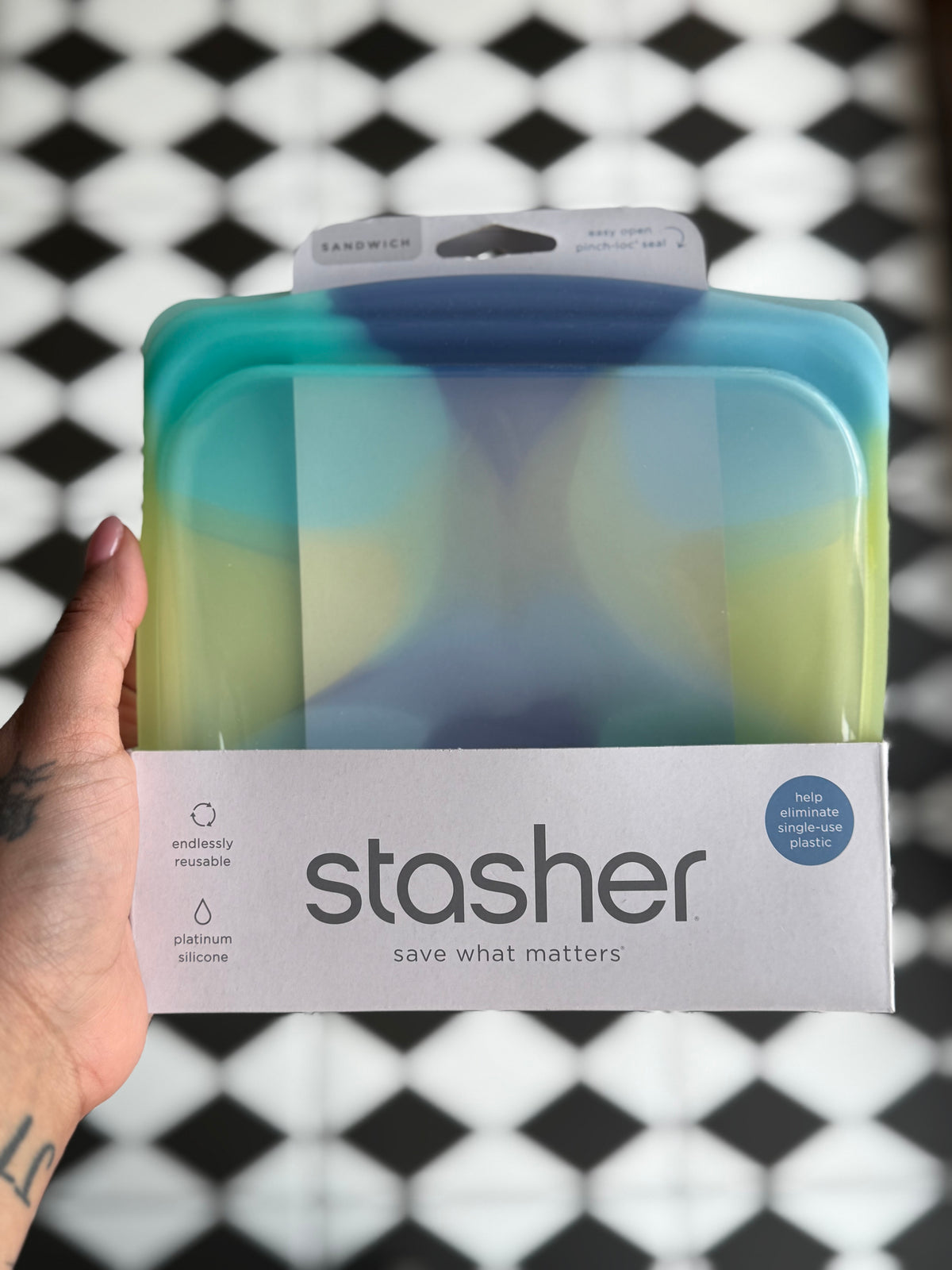 Stasher Sandwich Reusable Bags - * 2 Colors *