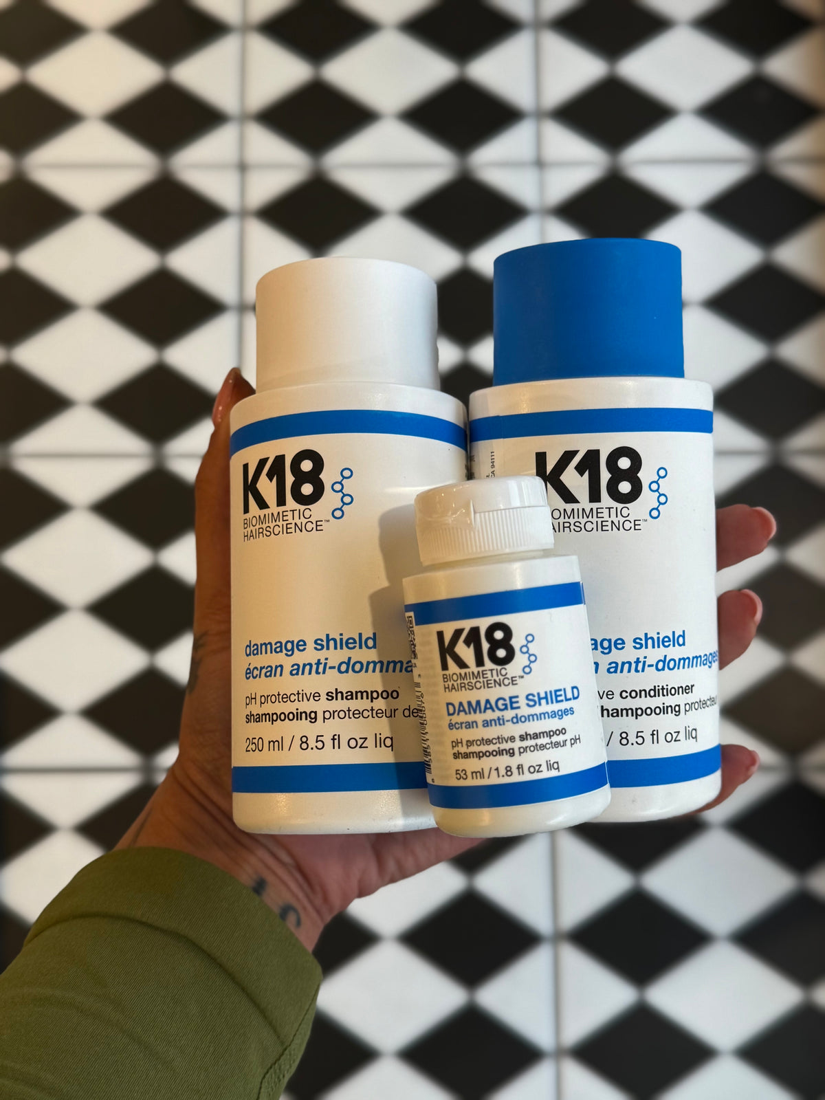 K18 DAMAGE SHIELD Protective Shampoo & Conditioner- * 2 Sizes *