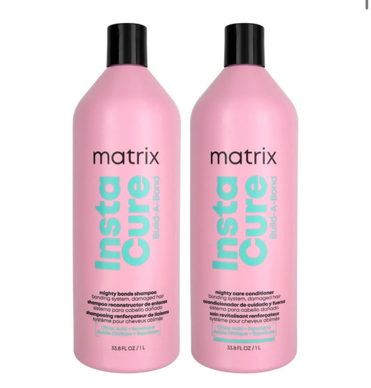 Matrix Instacure Build-A-Bond Mighty Bonds Shampoo & Conditioner