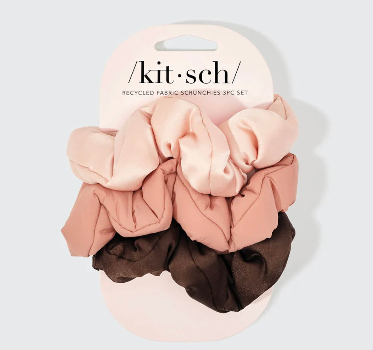 Kitsch Rosewood Cloud Scunchies 3pc Set