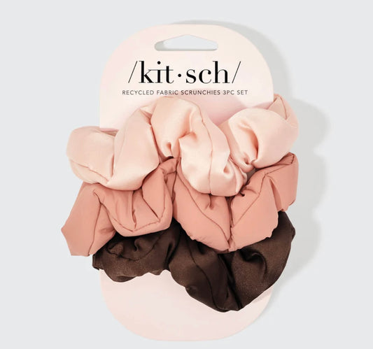 Kitsch Rosewood Cloud Scunchies 3pc Set