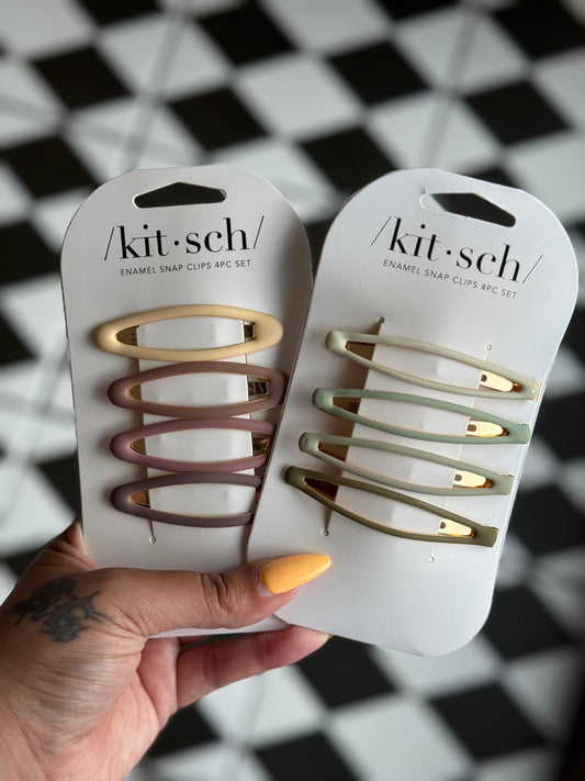 Kitsch Enamel Snap Clip- * 2 Options *