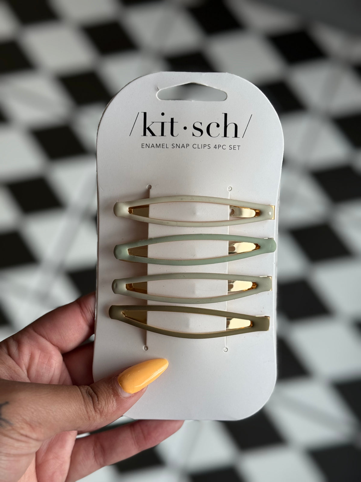 Kitsch Enamel Snap Clip- * 2 Options *