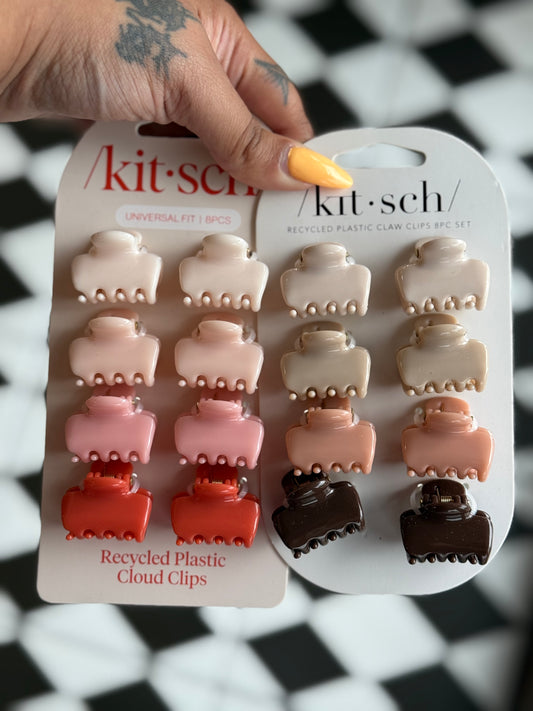 Kitsch Cloud Claw Clips 8pc Set- Mini * Multiple Colors *