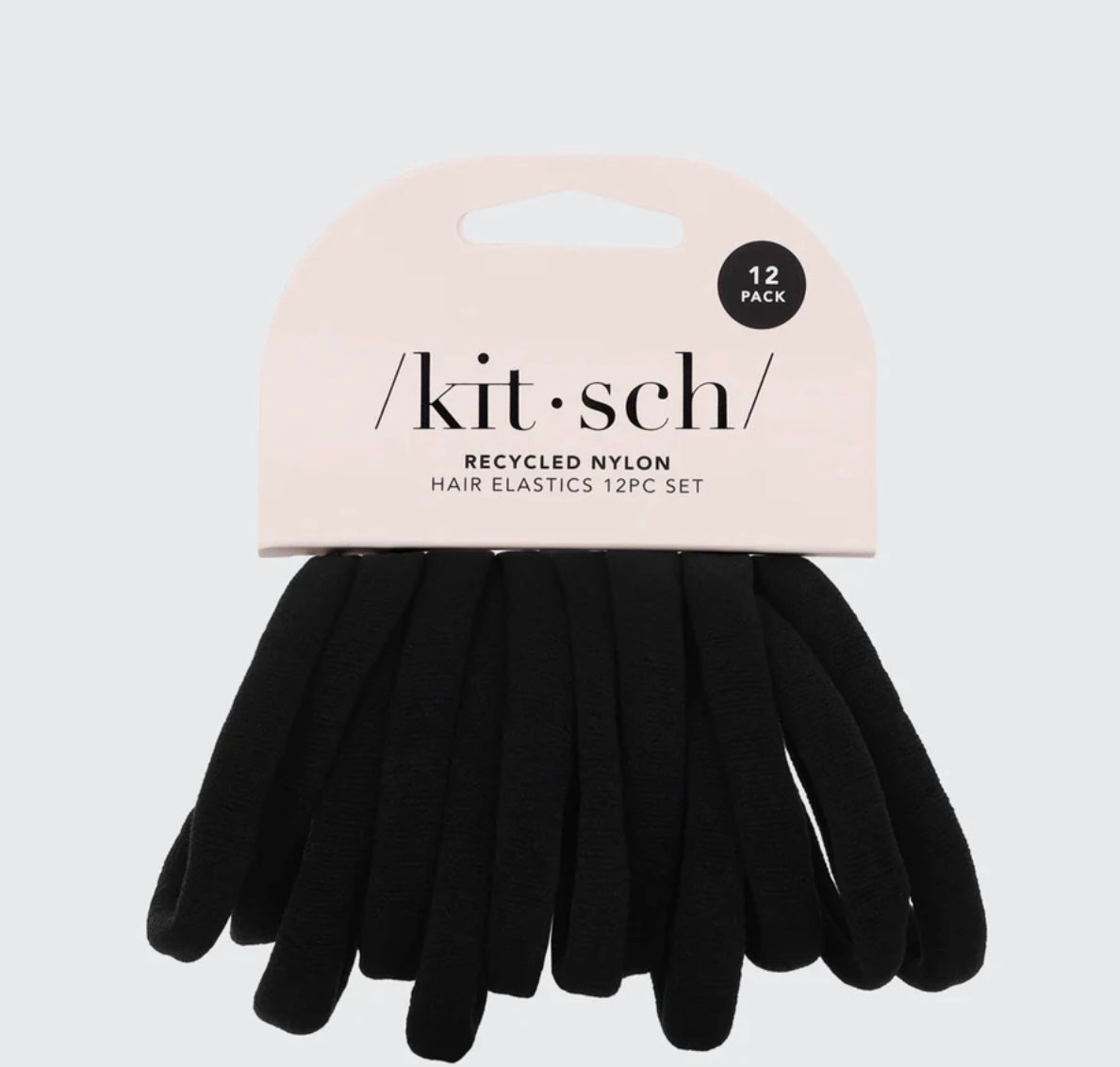 Kitsch Recycled Nylon Medium Hair Elastics 12pc Set