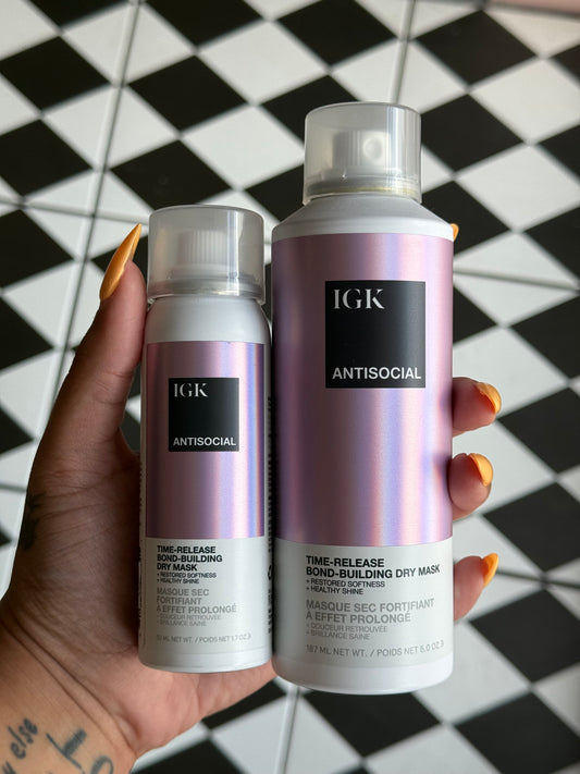 IGK Antisocial Dry Hair Mask- * 2 Sizes *