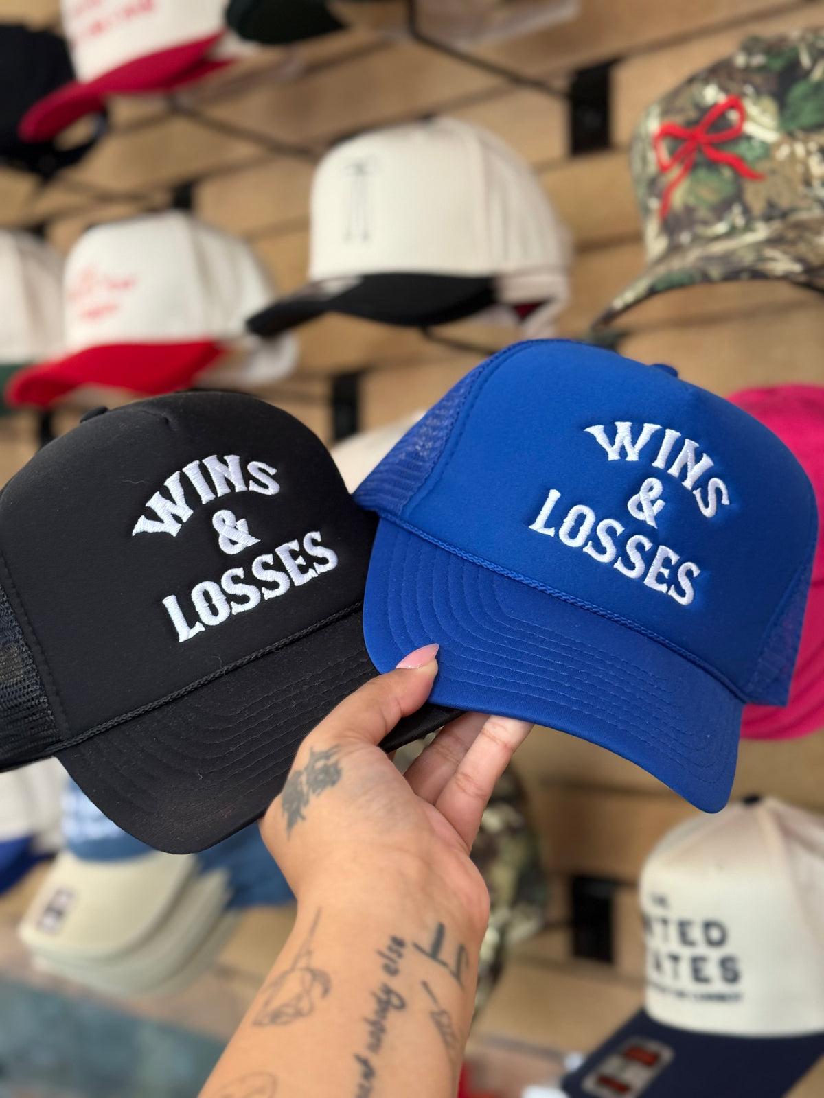 Wins & Losses Trucker Hat - Dropout New York * 2 Colors *