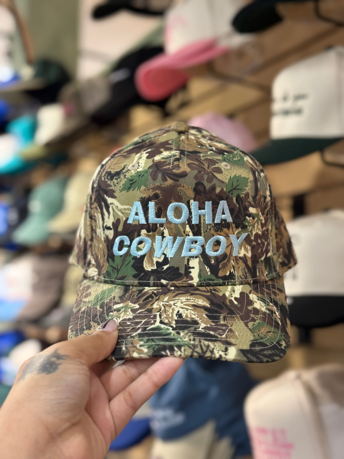 Aloha Cowboy Camo Hat