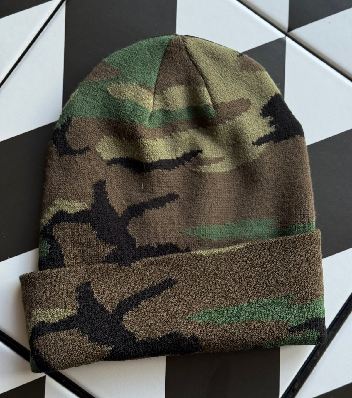 Camouflage Patterns Cuff Knitted Beanie - * Multiple Colors *
