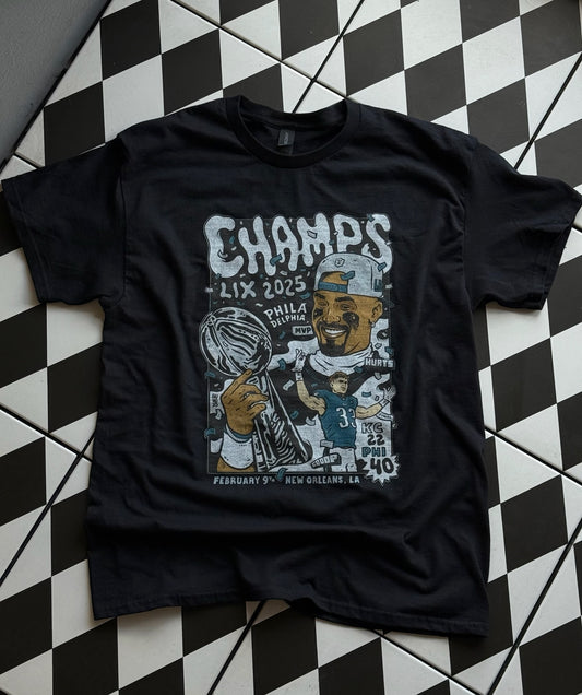 Philadelphia Eagles Super Bowl Champs Graphic Tee