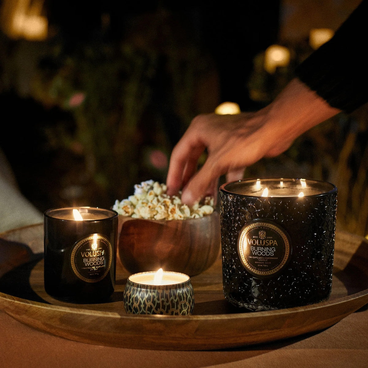 Voluspa Burning Woods Candle - * Multiple Sizes *