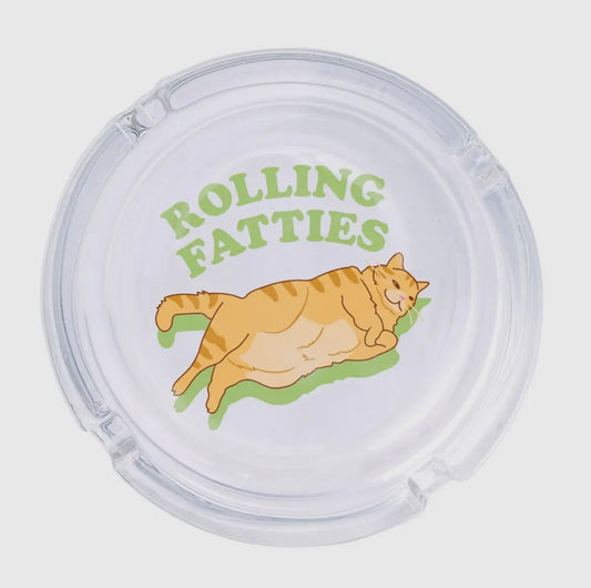 Rolling Fatties Glass Ashtray