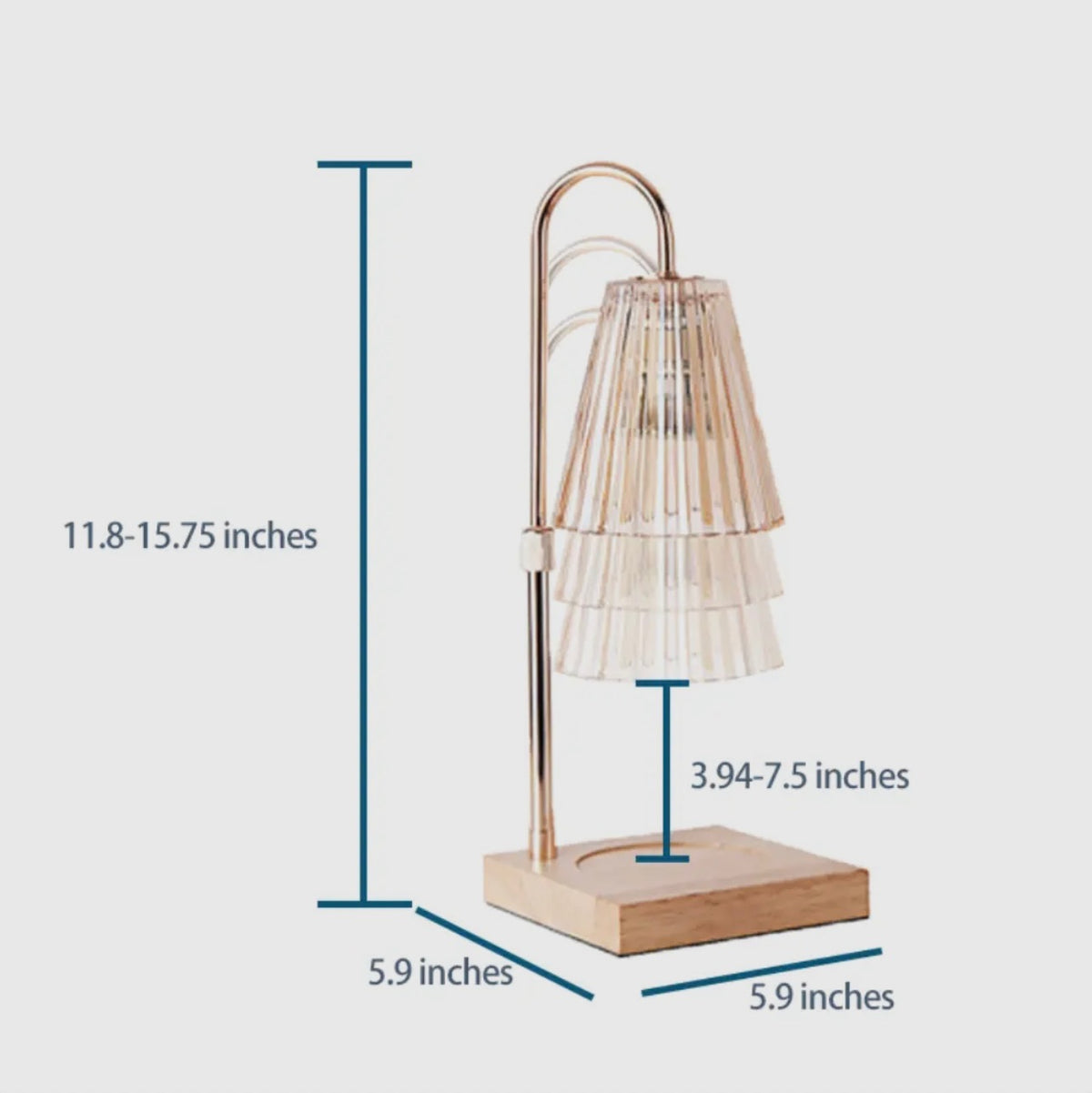 Candle Lamp Warmer - Dimmable, Timer, & Adjustable