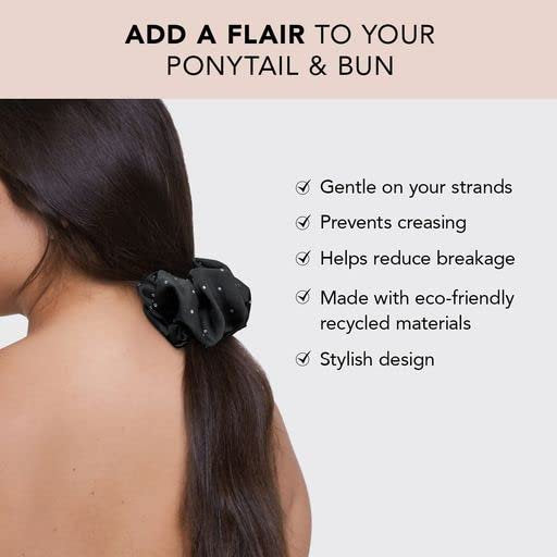 Kitsch Satin Rhinestone Scrunchie