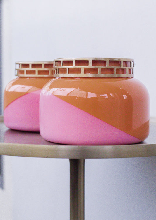 Capri Blue Candle - Volcano *19oz. Dual Pink/Orange Jar*
