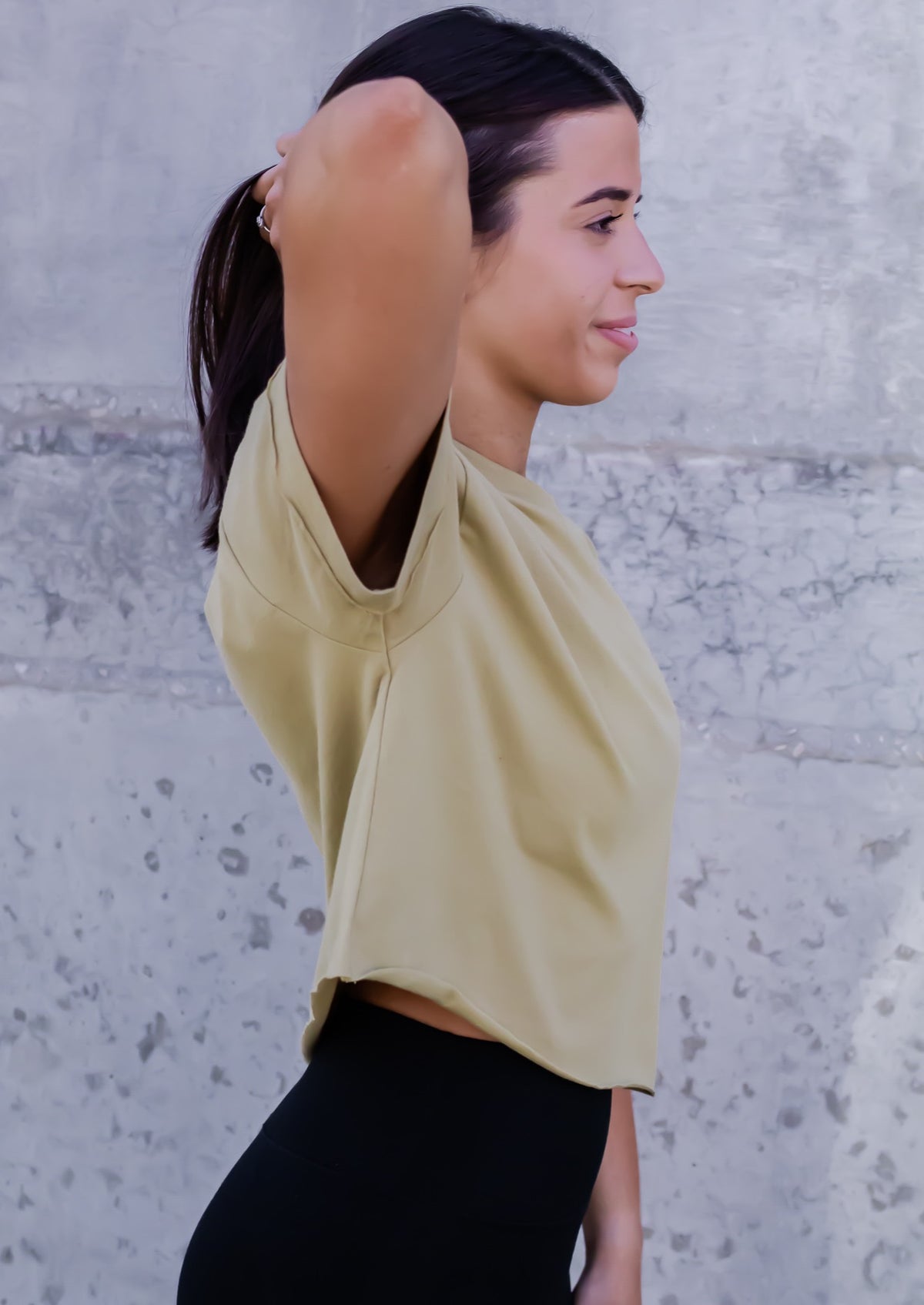 Basic Babe Raw Edge Crop *2 Colors*