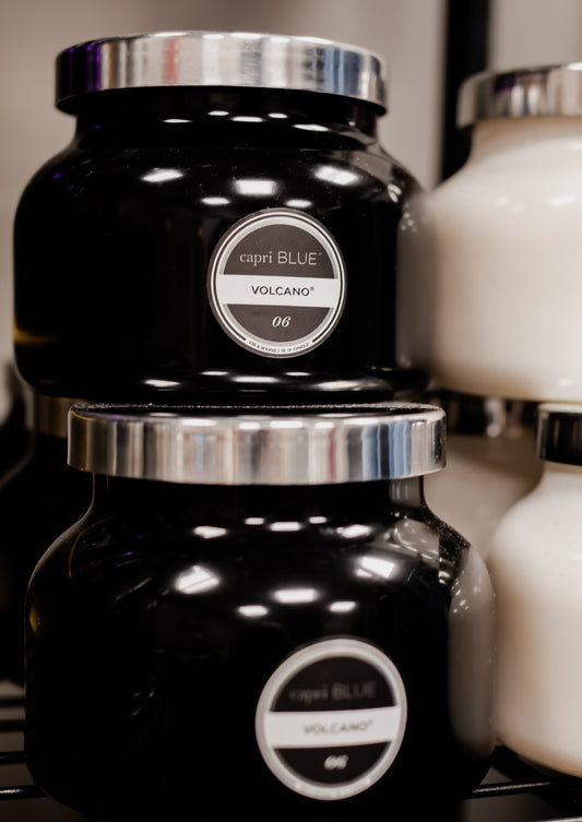Capri Blue - Volcano Black Signature Jar, 19 oz