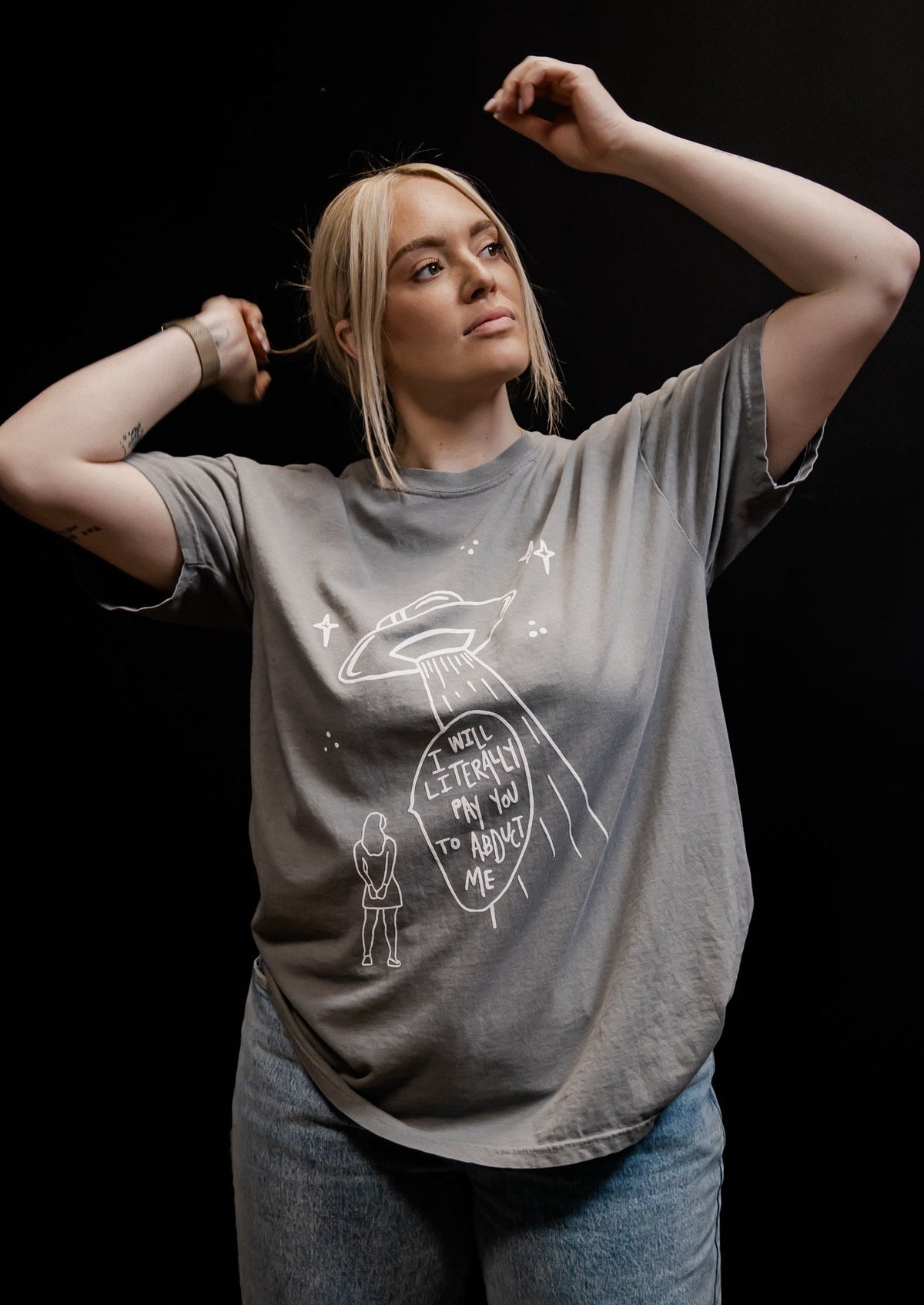 *Exclusive* Abduction Tee *Grey*